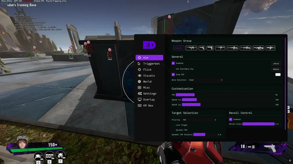 FragPunk Aimbot Settings