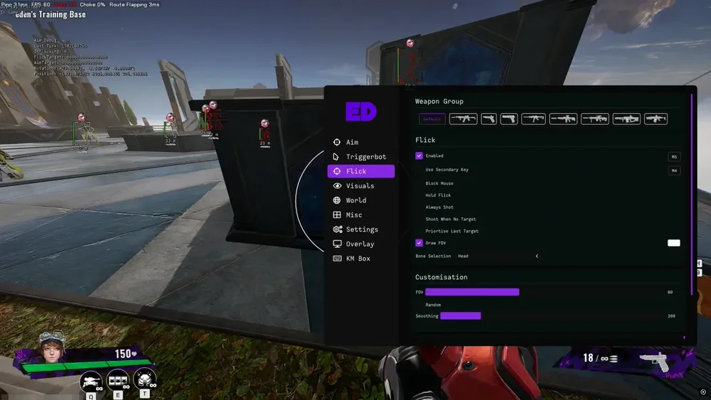 FragPunk Flick Settings